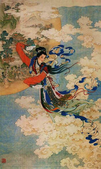 chang'e;moon goddess;Ren Shuai Ying