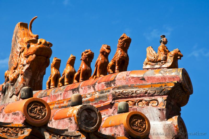 Tang dynasty, roof, Beijing, architecture