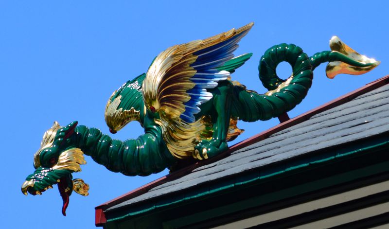 chinoiserie, kew gardens, dragon