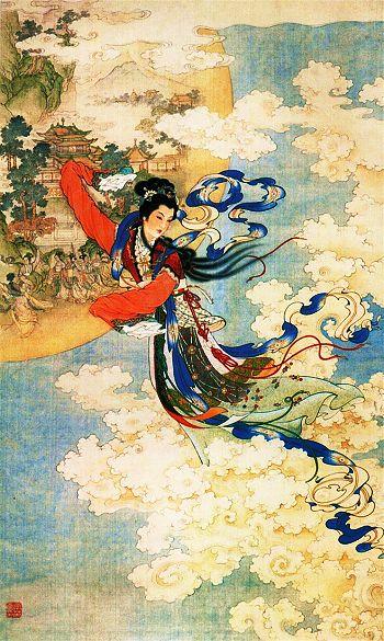 chang'e;moon goddess;Ren Shuai Ying