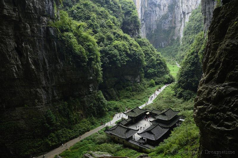 Chongqing, gorge, temple