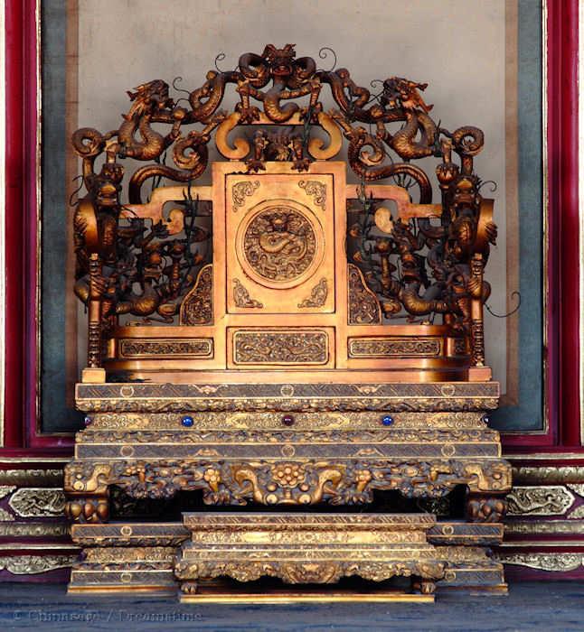 Beijing, Forbidden City, Dragon throne