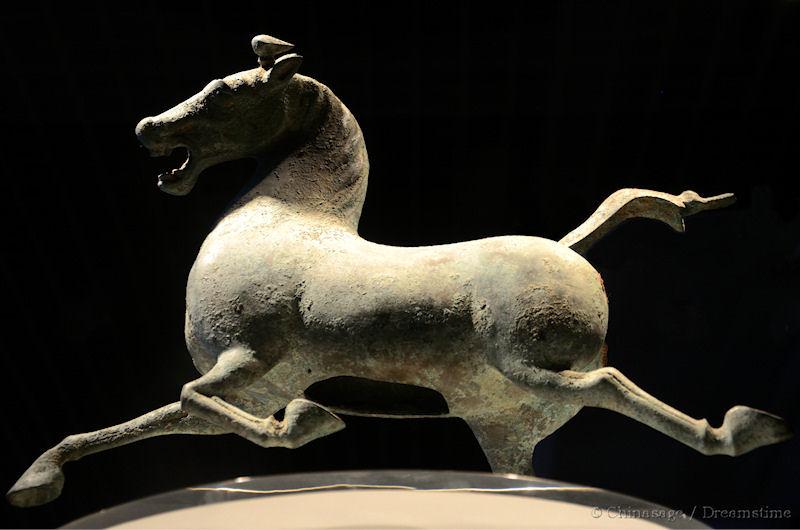 Gansu, horse, bronze