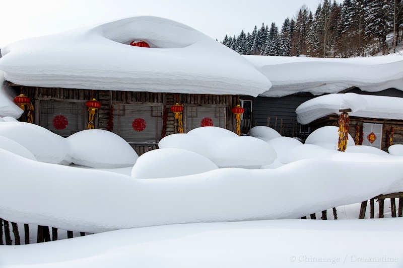 Heilongjiang, snow