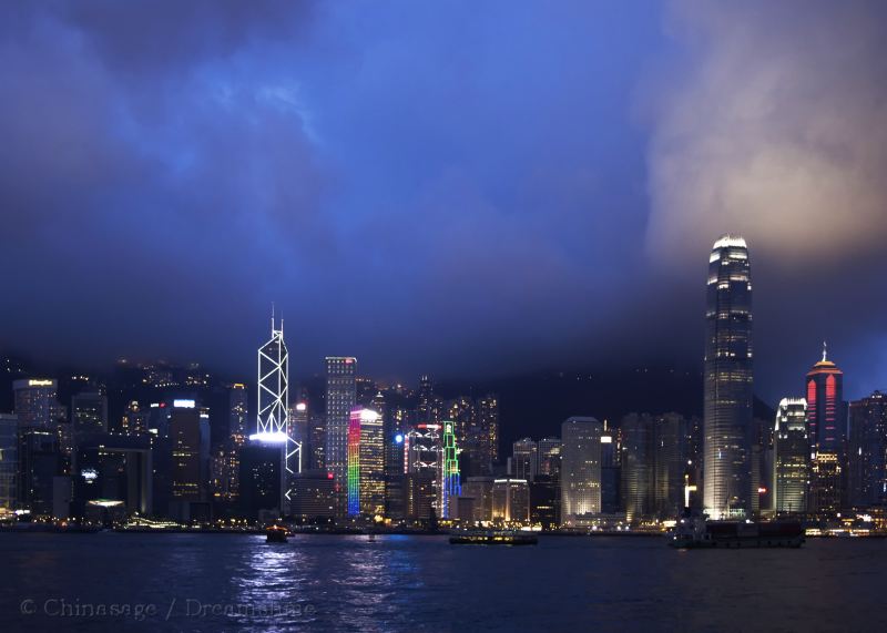 Hong Kong, skyscraper, modern housing, view