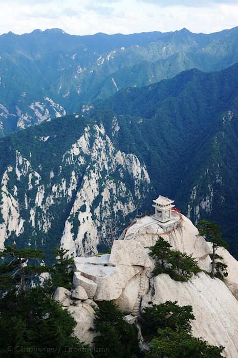 Shaanxi, Weinan, mountains, pavilion