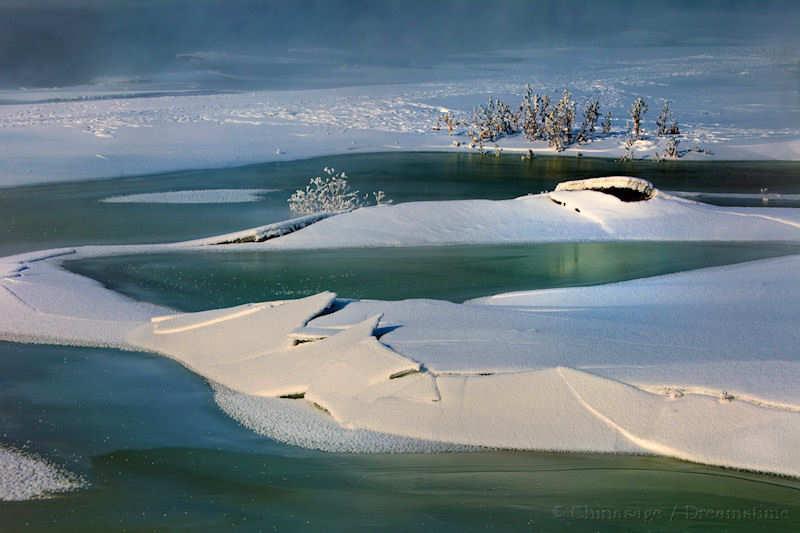 Jilin, Rime island, ice