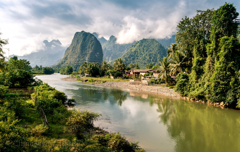 laos, scenery