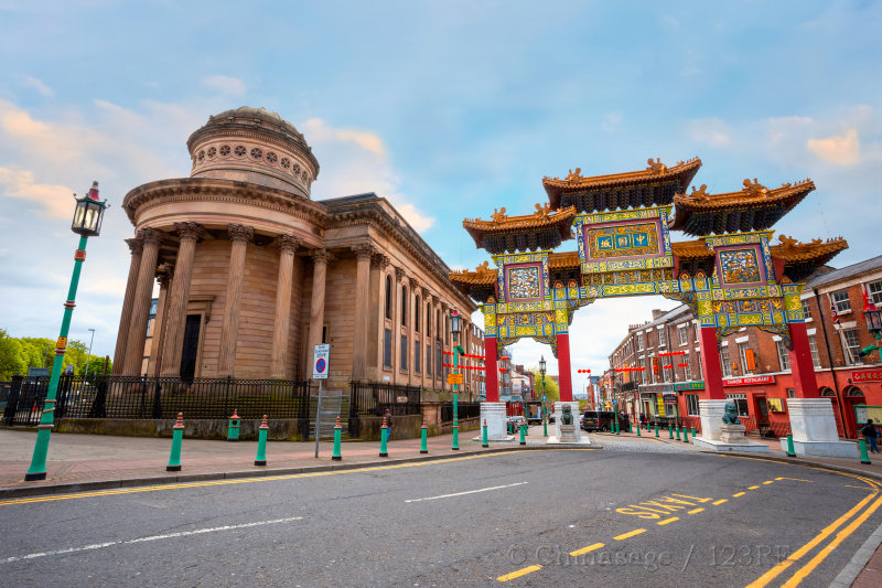 Chinatown, Liverpool, gateway, archway