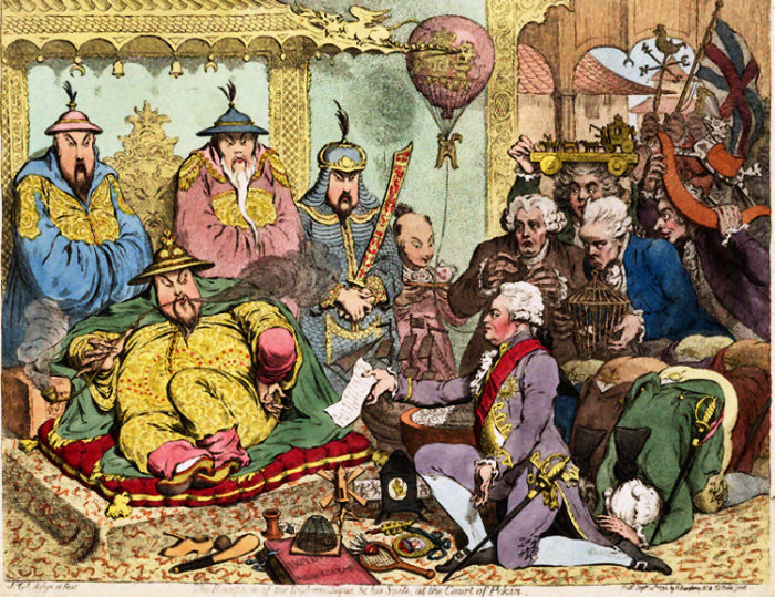 macartny, gillray, Emperor Qianlong