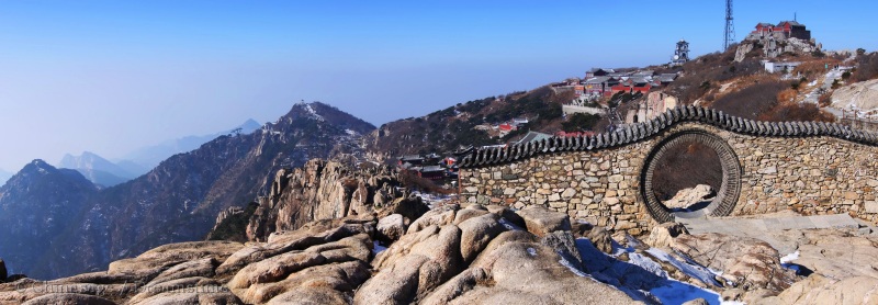 Shandong, Taishan, mountains, moon gate