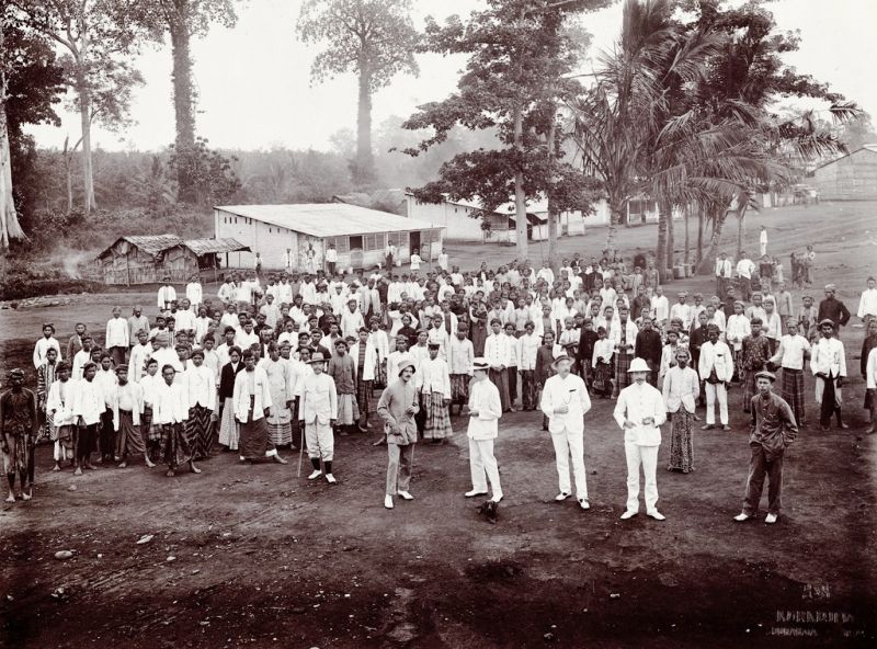 coolie, rubber plantation, Java