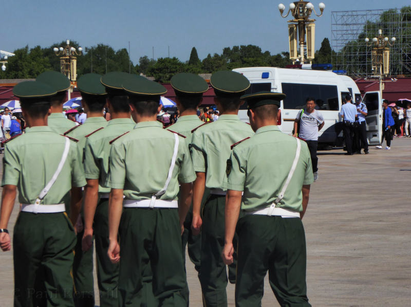 Soldiers, PLA, Tiananmen Square, PKChina-67