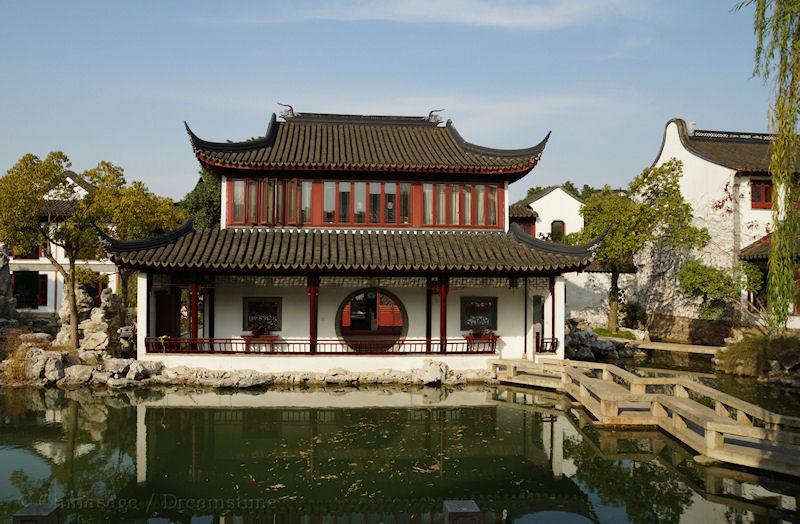 Suzhou, garden, moon gate
