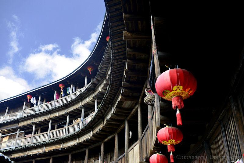 Fujian, Tulou, lantern