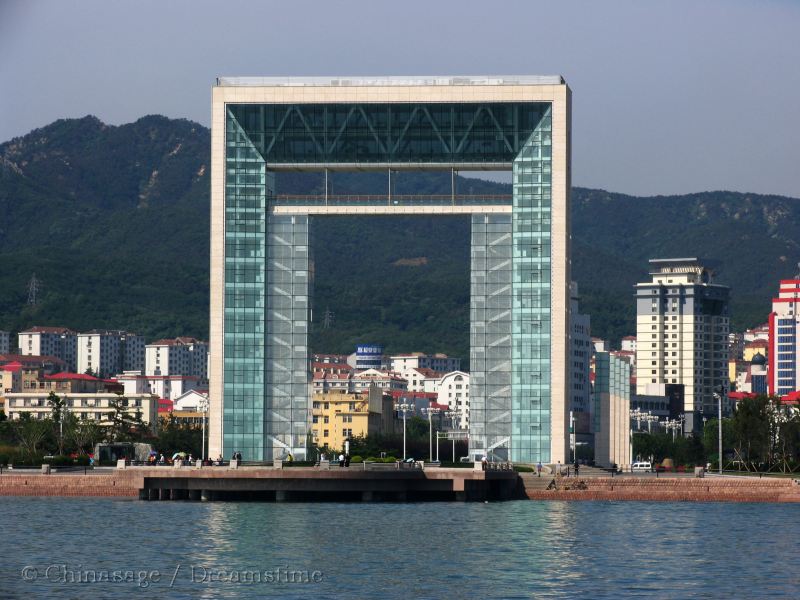 Shandong, Weihai, architecture, skyscraper