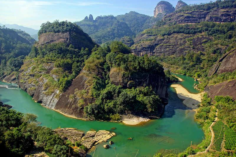 Fujian, Wuyishan, landscape, river