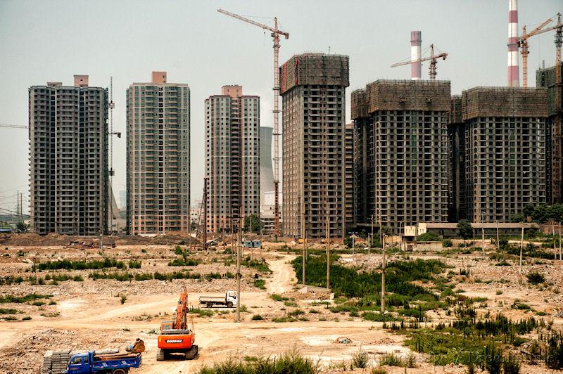 modern housing, Xian, skyscraper, architecture