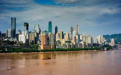Chongqing, Yangzi River, modern housing