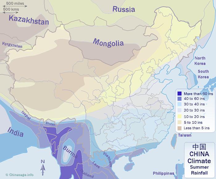 China summer rainfall,summer precipitation,climate