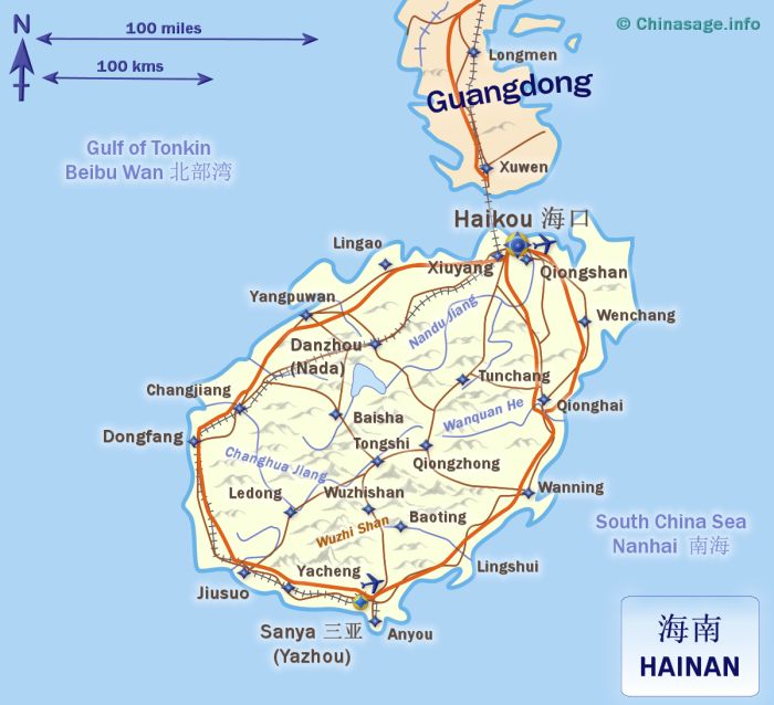 Hainan Map 