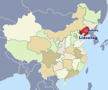 Position of Liaoning in China