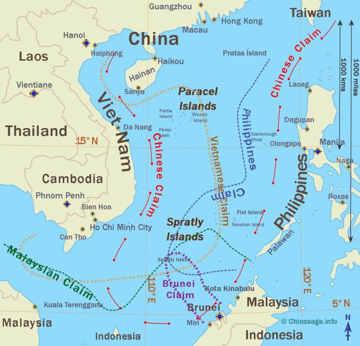 Map of South China Sea