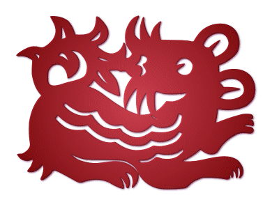 zodiac,paper-cut,rat