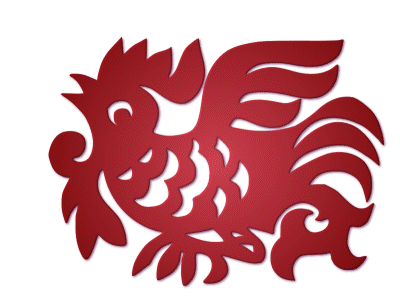 zodiac,paper-cut,cockerel,chicken,rooter,cock